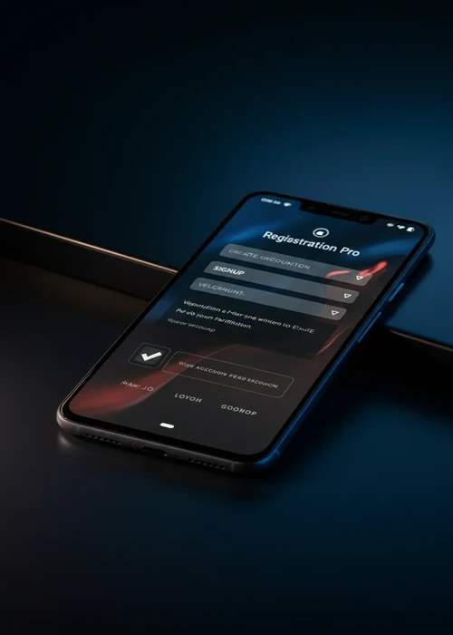 Page création compte Ruby Vegas avec vérification email